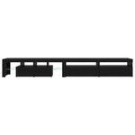TV Cabinets 3 pcs Black oak 290 x 36.5 x 40 cm Engineered wood 3332513