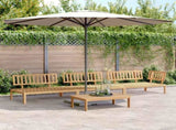 Pallet Sofa Set Natural Wood Solid Acacia wood Large Modular 3209302