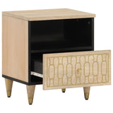 ZNTS Bedside Cabinets 2 pcs 40x33x46 cm Solid Wood Mango 358255