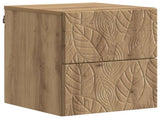 Wall-Mounted Bedside Cabinet 2 pcs Artisan Oak 898824