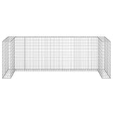 Gabion Wall for Garbage Bins Galvanised Steel 325x100x110 cm 151301