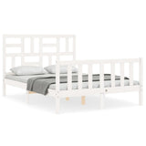 Bed Frame without Mattress White 120x200 cm Solid Wood Pine 3193072