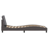 Bed Frame without Mattress "Zadar" Grey 90x200 cm Faux Leather 3208159