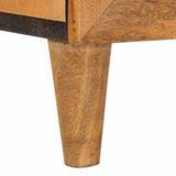 Bathroom Furniture Set with Drawer 3 pcs Brown Solid mango wood 3310067