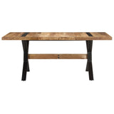321610 Dining Table 180x90x76 cm Rough Mango Wood