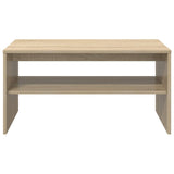 Coffee Table Sonoma Oak 80 x 50 x 40 cm Engineered Wood 8000278