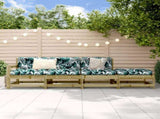 4 Piece Garden Lounge Set Impregnated Wood Pine 825540