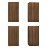 TV Cabinets 4 pcs Brown Oak 30.5x30x60 cm Engineered Wood 3120328