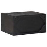 Handmade Bedside Cabinet Black 40 x 30 x 20 cm Solid Mango Wood 42020079