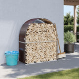 Log Holder Brown 120x45x140 cm Galvanised Steel 364571
