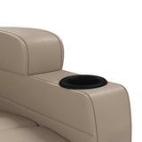 Massage Chair Cappuccino Faux Leather 321317