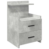 Bedside Cabinets 2 pcs with 2 Drawers Concrete Grey 40x36.5x62 cm 858639