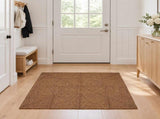 Area Rug Grey 120 x 120 cm Jute 42010414