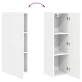 TV Wall Cabinet Set 4 pcs White Engineered Wood 3408925