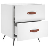 Bedside Cabinets 2 pcs White 40x35x47.5 cm Engineered Wood 827245