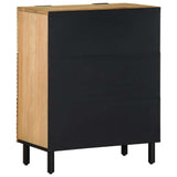 Sideboards 2 pcs Brown 60x33x75 cm Solid Wood Mango 3310004