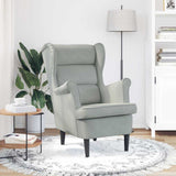 Armchair Light Grey Velvet 42012824