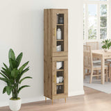 Highboard 2 pcs Artisan Oak Glass 3415973