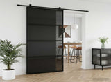 Sliding Door 102.5 x 205 cm Tempered Glass and Aluminium 42054107