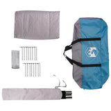 Family Tent Blue 5-Person 185T Polyester with PU Coating 42017395