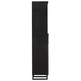 Bathroom Cabinet Walnut 38 x 33 x 160 cm Engineered Wood 4018030