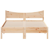 Bed Frame without Mattress 135x190 cm Double Solid Wood Pine 844745