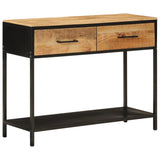 Console Table 100x35x76 cm Solid Wood Mango and Iron 358581