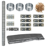 Chicken Coop 268x100x190 cm Metal 171560