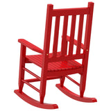Rocking Chair for Children Red Solid Wood Poplar 4008878