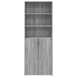 Highboard Grey Sonoma 70x42.5x185 cm Engineered Wood 3281376