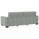 Sofa Set with Cushion 3 pcs Grey 220 x 78 x 84 cm Velvet 3324618