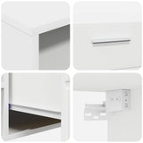 TV Cabinet Set with Drawer FLORIN 3 pcs White Engineered Wood 3397944