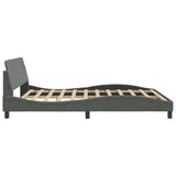 Bed Frame "Dover" Dark Grey 180x200 cm Super King Fabric 373334