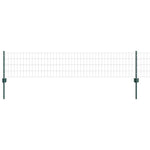 Fence with Posts Green 0.4 x 25 m Steel 3336014