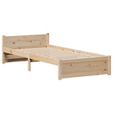 Bed Frame without Mattress 100x200 cm Solid Wood Pine 3301684