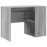 Corner Desk with Drawer Grey Sonoma 102 x 88 x 75 cm 3337278