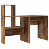 Desk with Shelf Old Wood 131.5 x 50 x 106.5 cm Engineered Wood 869304