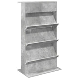 Magazine Rack Concrete Grey 70 x 41 x 126 cm Engineered Wood 899530