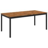Garden Dinner Table Natural and Black 180 x 88.5 x 75 cm 901325