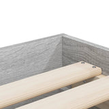 Bed Frame with Drawers without Mattress Grey Sonoma 90x200 cm 3207299