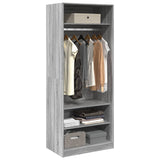 Wardrobe Grey Sonoma 80x50x200 cm Engineered Wood 3307698