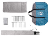 Tipi Tent with Roof Blue 700 x 700 x 395 cm Polyester and Steel 42028712