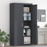 Storage Cabinet Anthracite 90 x 40 x 180 cm Steel 3406168