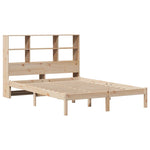 Bookcase Bed without Mattress 150x200 cm King Size Solid Wood Pine 3321589