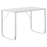 Computer Desk White 110x60x73 cm Engineered Wood 30201