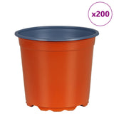 Flower Pot 200 pcs Terracotta 15 x 13 cm Plastic 42029489