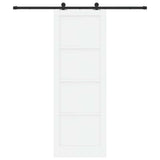 Sliding Door ORKDAL White 83 x 232 cm Solid Pine Wood 3445500