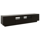 TV Cabinet with LED Lights Black 180x35x40 cm 3081898