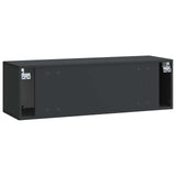Wall-Mounted TV Cabinet Black 98 x 31 x 30 cm Engineered Wood 899406