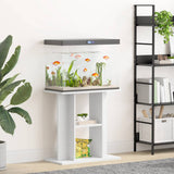 Aquarium Stand White 60x30x60 cm Engineered Wood 833567